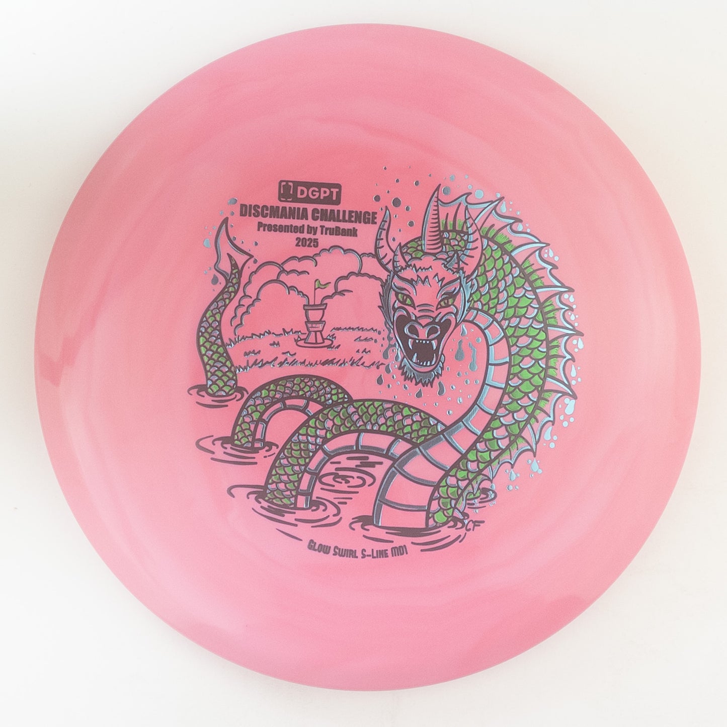 Discmania Colour Glow Swirl S-Line MD1 - Discmania Challenge Fundraiser