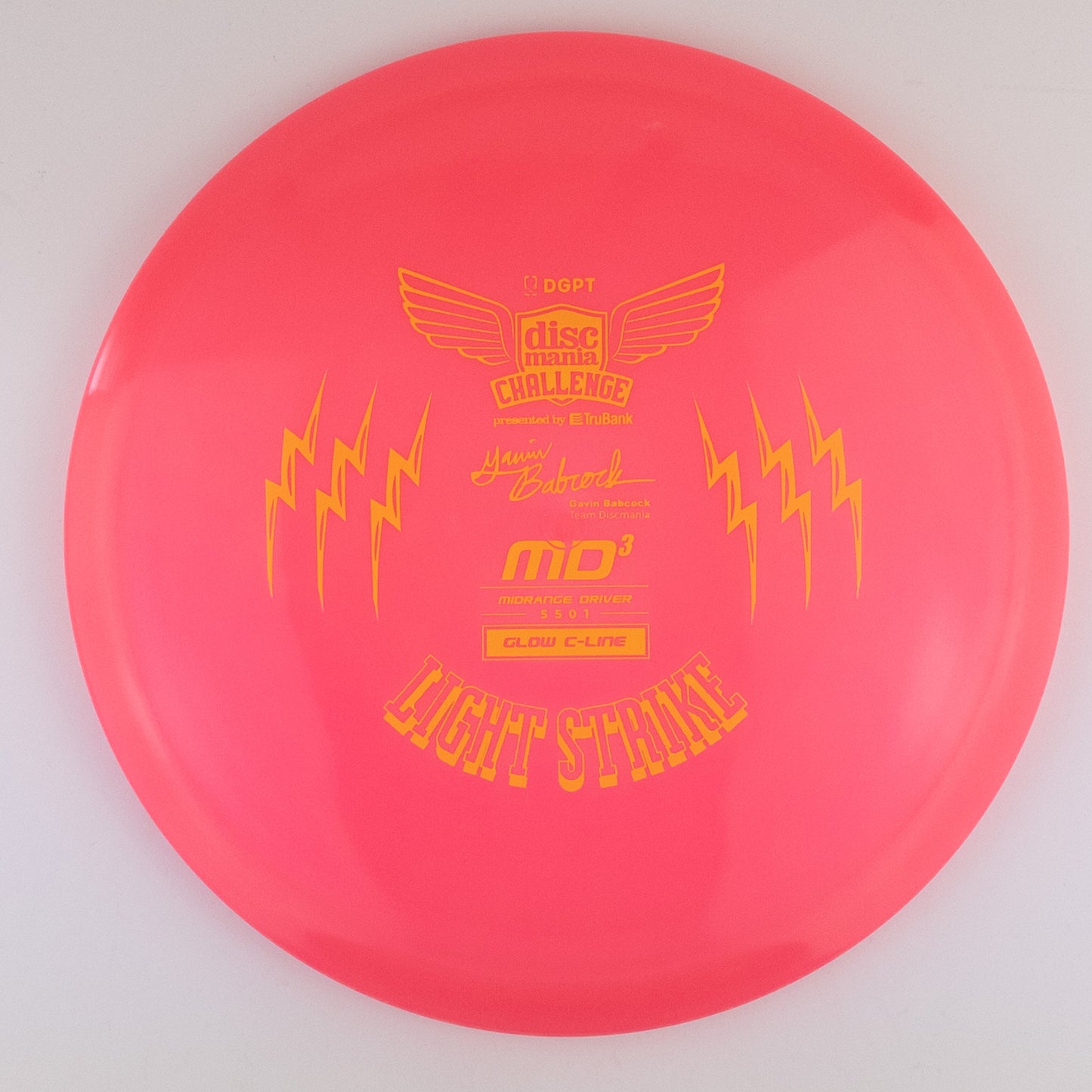 Discmania Glow C-Line MD3 Light Strike - Gavin Babcock Signature Series