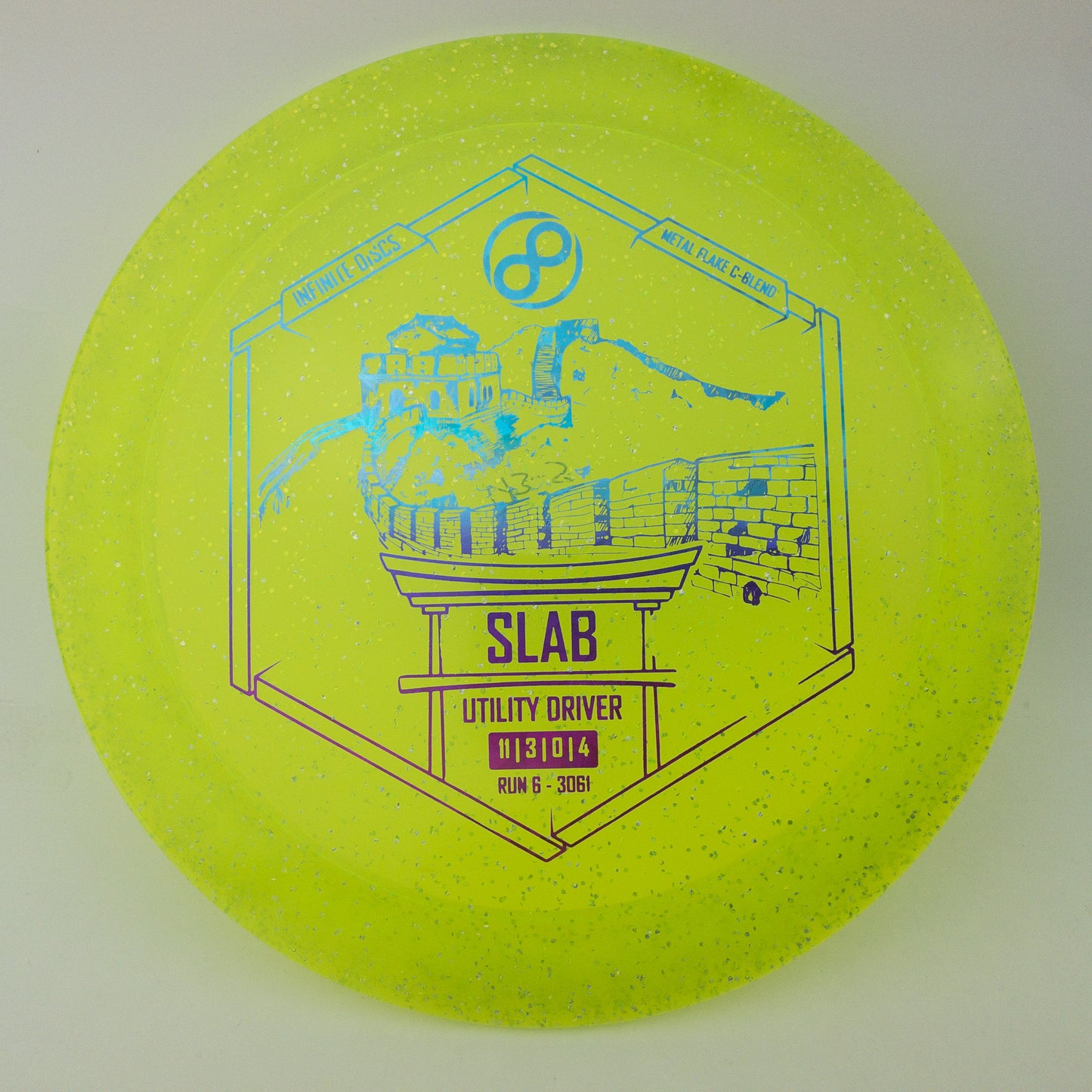 Infinite Discs Metal Flake C-Blend Slab