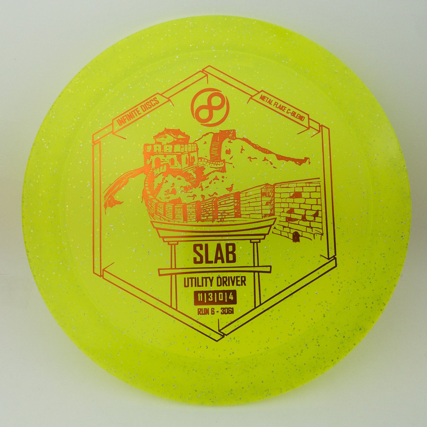 Infinite Discs Metal Flake C-Blend Slab