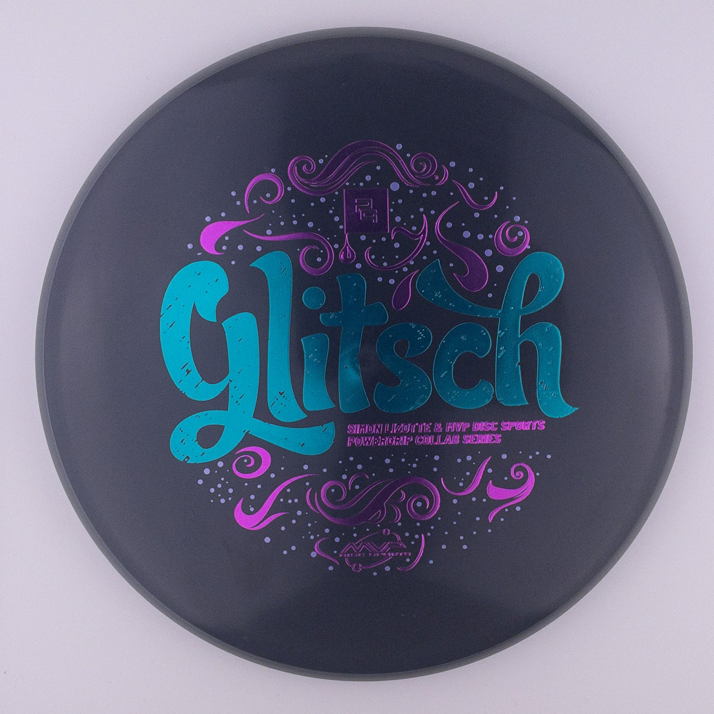MVP R2 Eclipse Blue Glow Rim - "Glitsch" - Simon Lizotte / Powergrip Collab Series