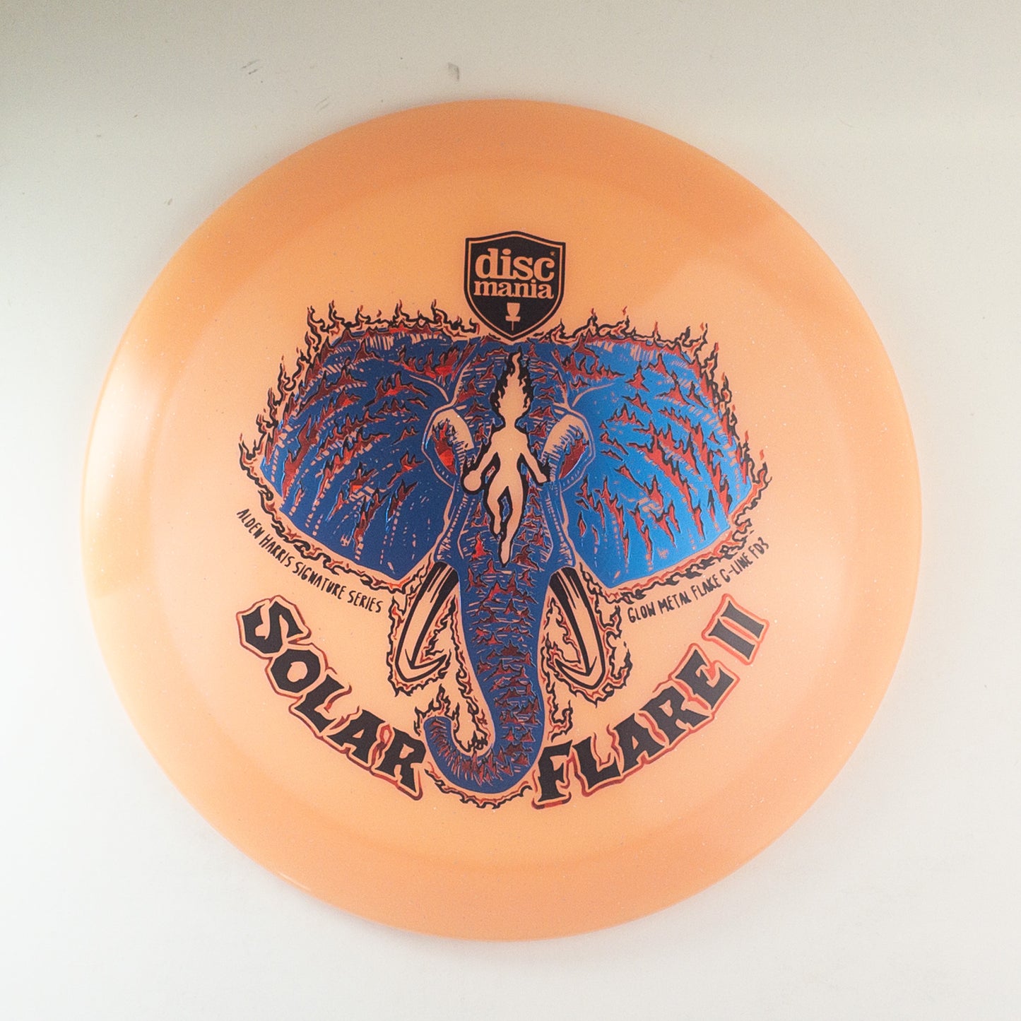 Discmania Glow Metal Flake C-Line FD3 Alden Harris "Solar Flare 2" Signature Series