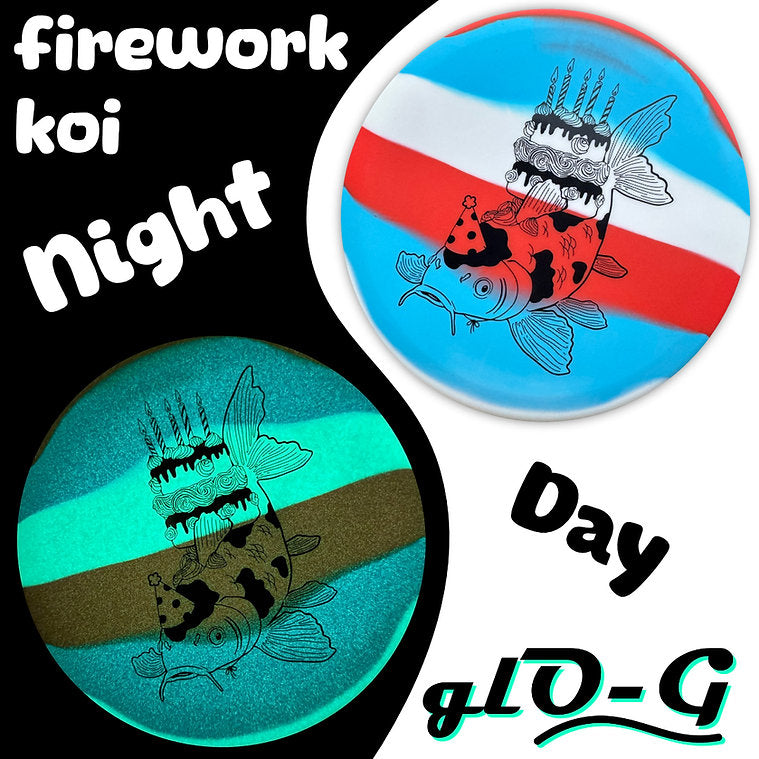 Elevation Discs GlO-G Koi - Night/Day Fireworks