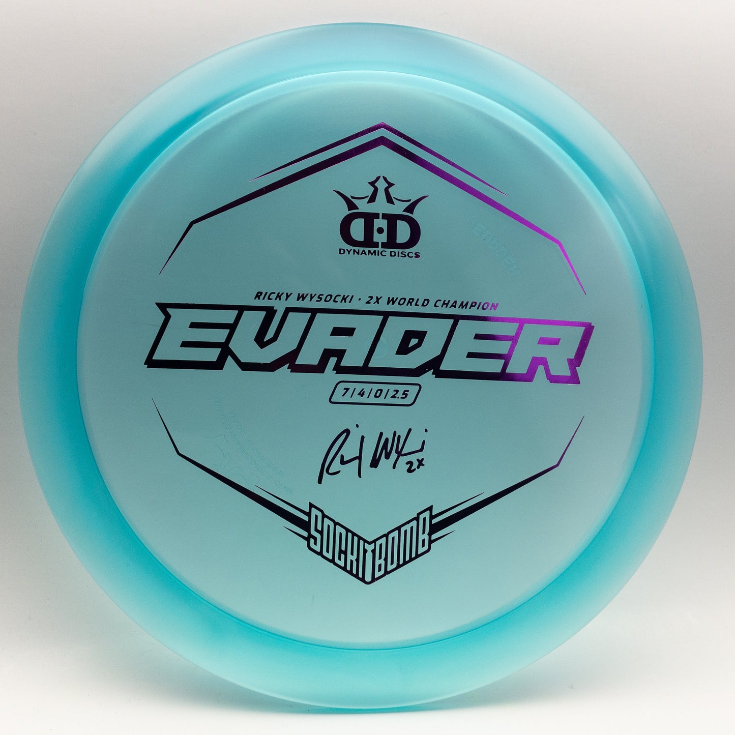 Dynamic Discs Lucid Evader Ricky Wysocki Sockibomb Stamp