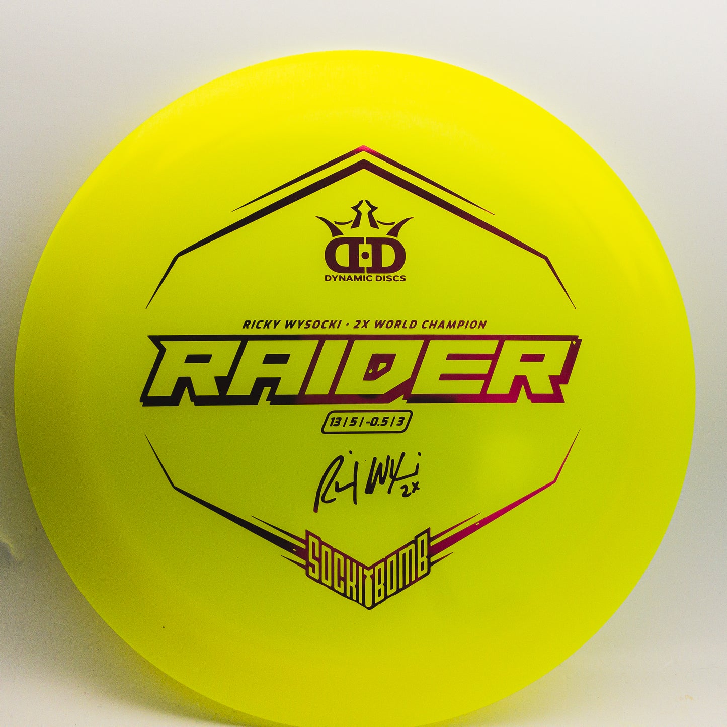 Dynamic Discs Lucid Raider Ricky Wysocki Sockibomb Stamp