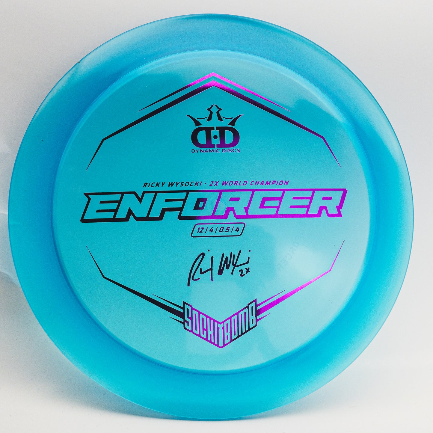 Dynamic Discs Lucid Enforcer Ricky Wysocki Sockibomb Stamp