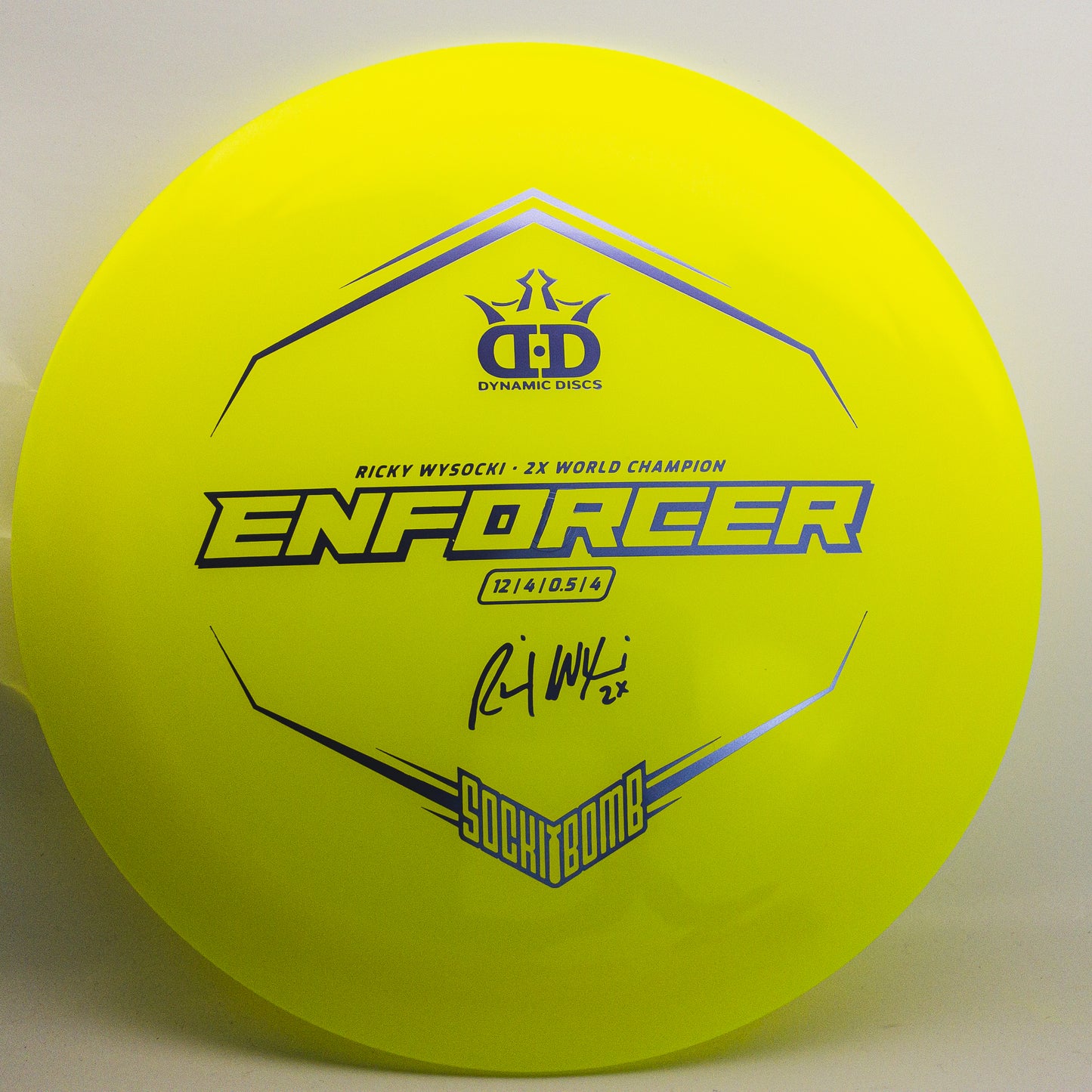 Dynamic Discs Lucid Enforcer Ricky Wysocki Sockibomb Stamp