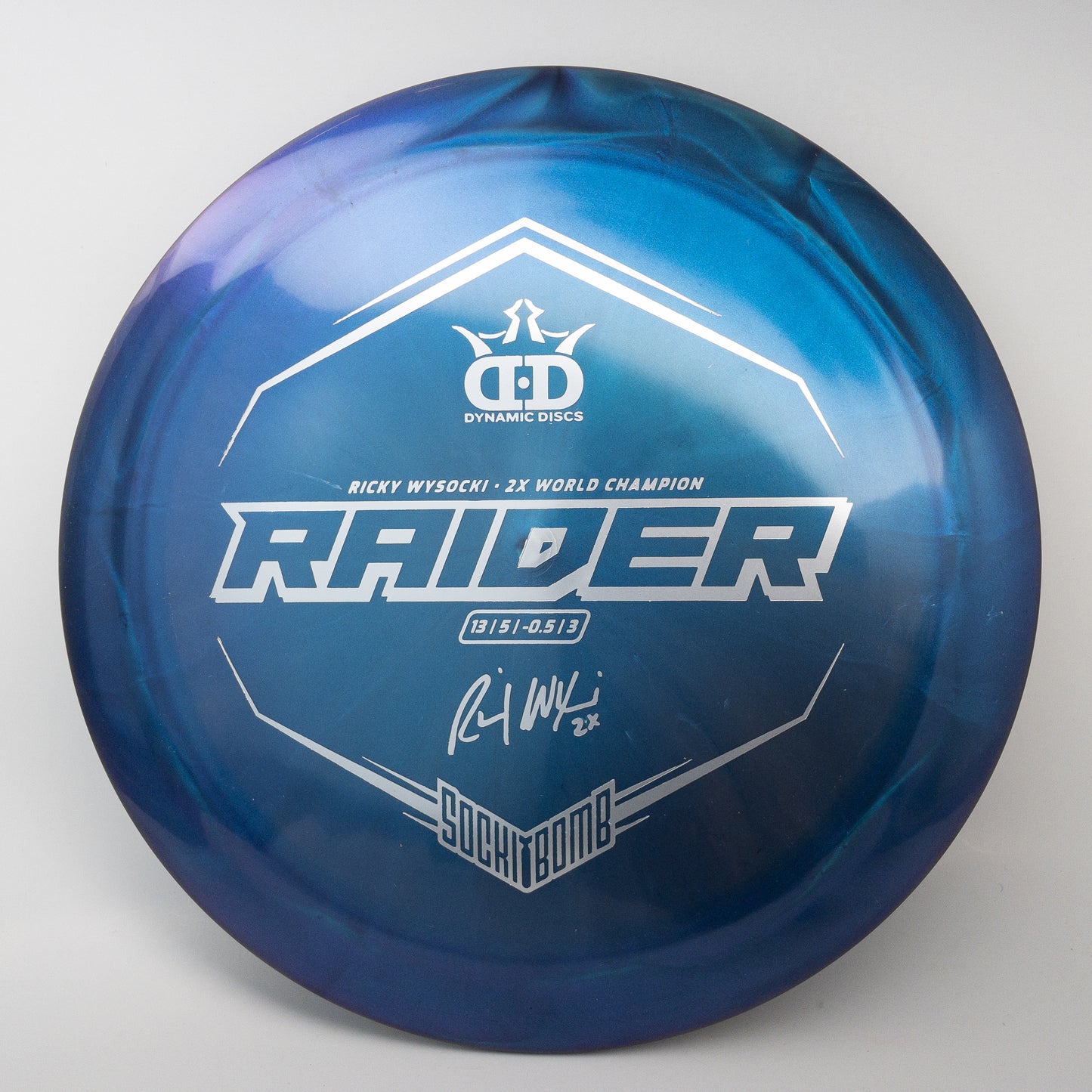 Dynamic Discs Lucid-X Chameleon Raider Ricky Wysocki Sockibomb Stamp