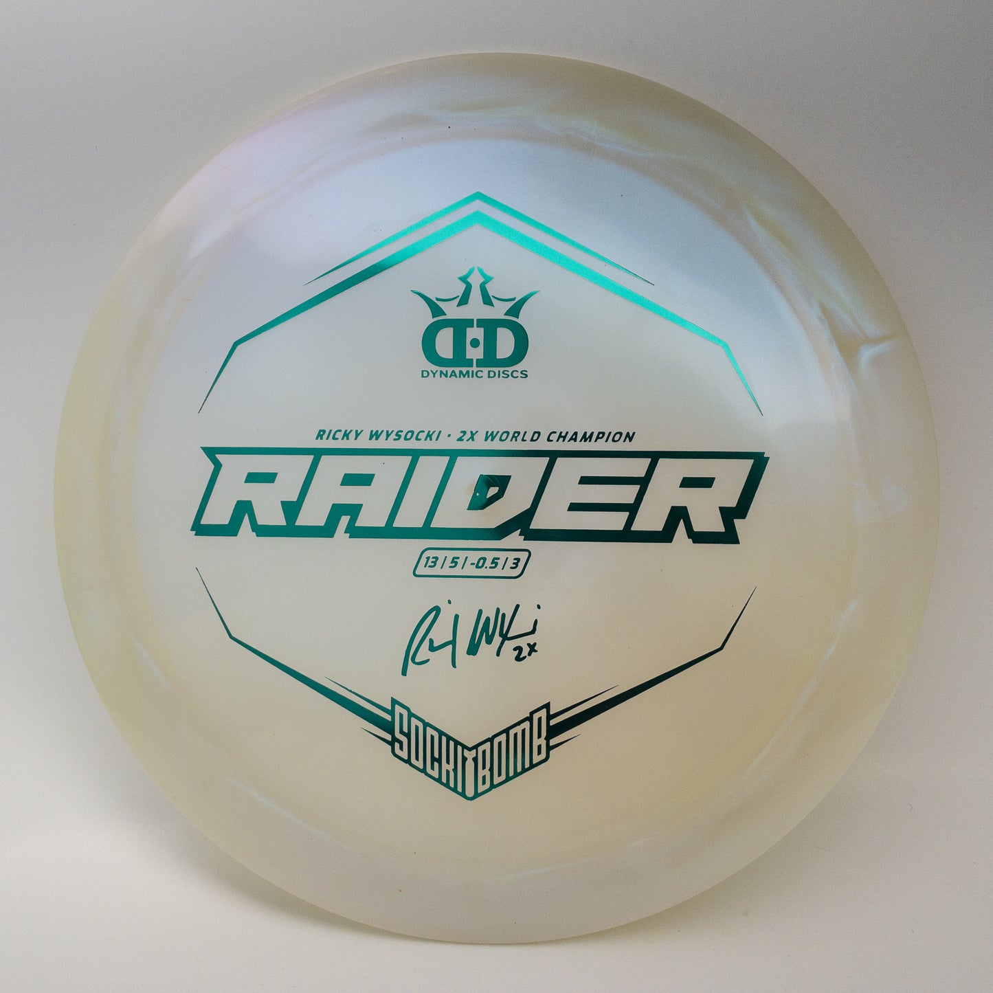 Dynamic Discs Lucid-X Chameleon Raider Ricky Wysocki Sockibomb Stamp