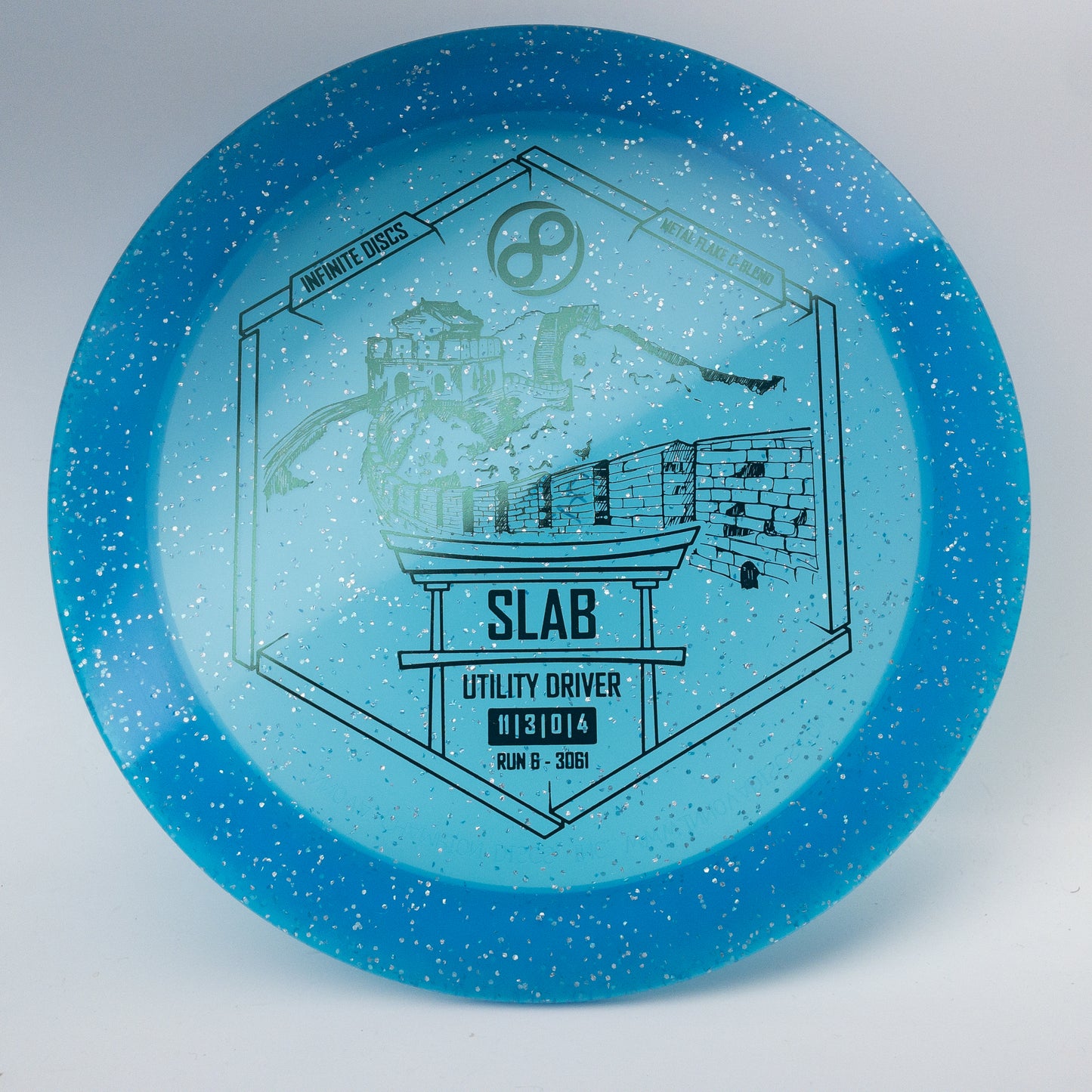 Infinite Discs Metal Flake C-Blend Slab