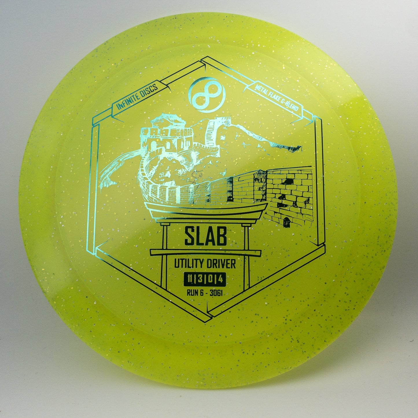 Infinite Discs Metal Flake C-Blend Slab