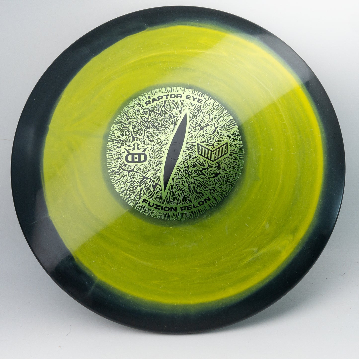Dynamic Discs Raptor Eye Fuzion Felon - Ricky Wysocki Sockibomb Stamp
