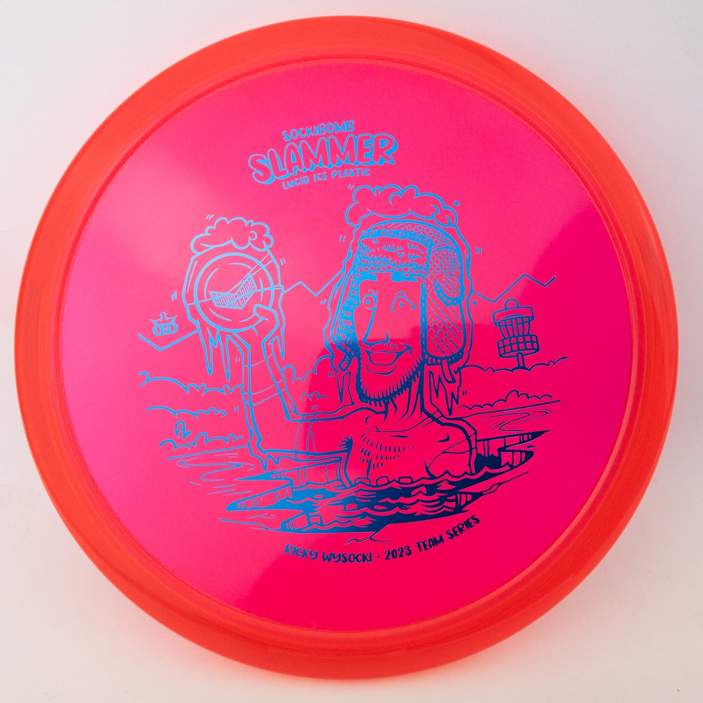 Dynamic Discs Lucid Ice "Bath" Sockibomb Slammer - Ricky Wysocki Team Series