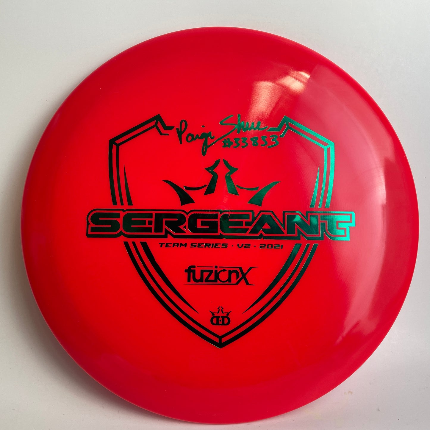 Dynamic Discs Fuzion-X Sergeant Paige Shue 2021 Team Series V2