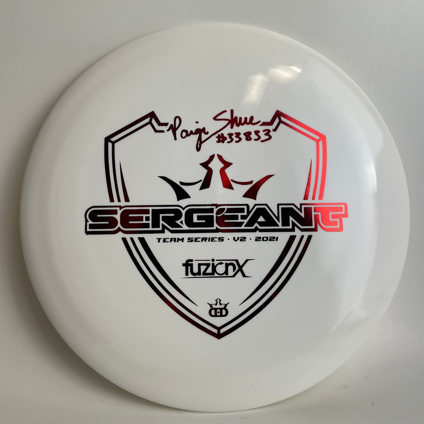 Dynamic Discs Fuzion-X Sergeant Paige Shue 2021 Team Series V2