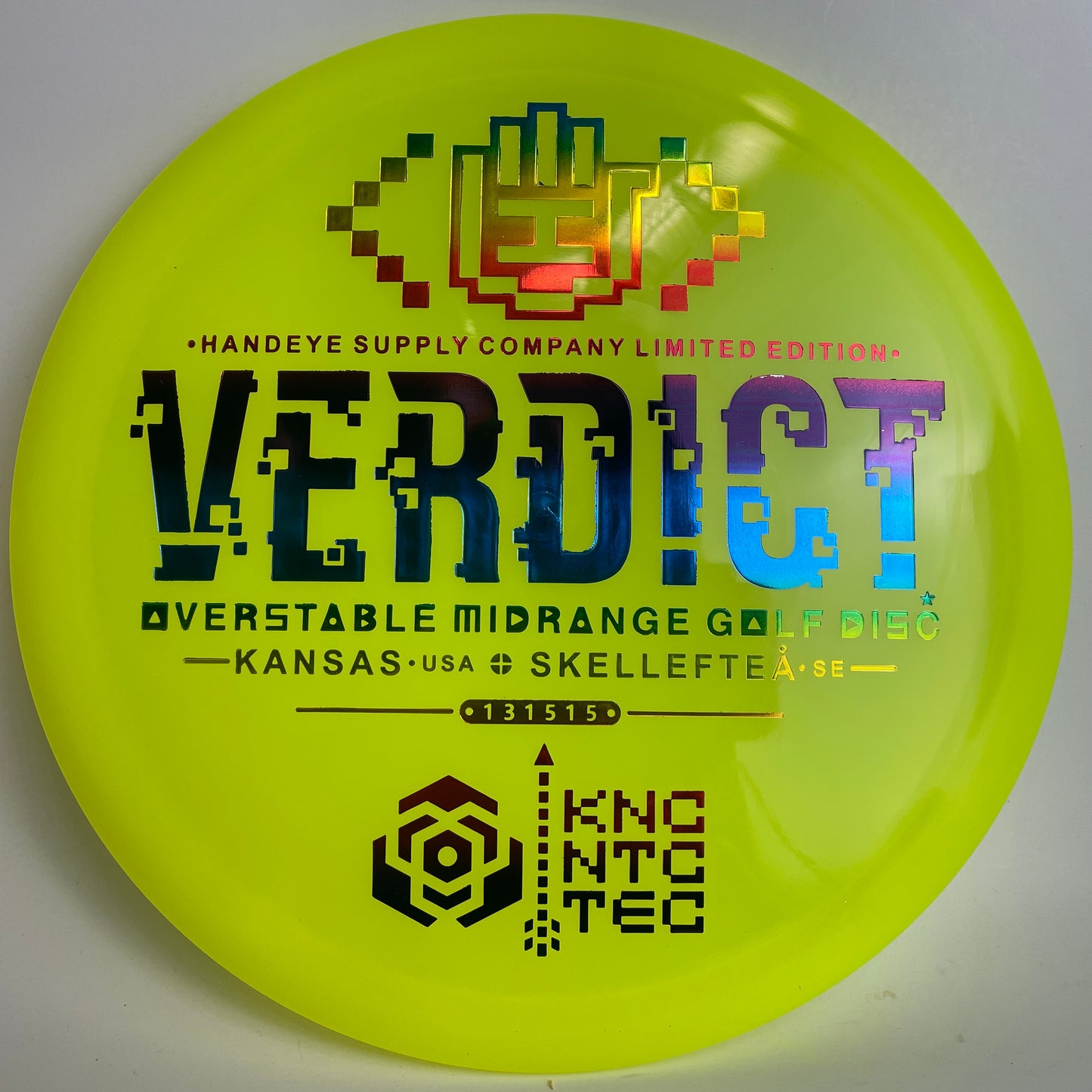 Dynamic Discs Lucid Verdict XLV1 Handeye Stamp