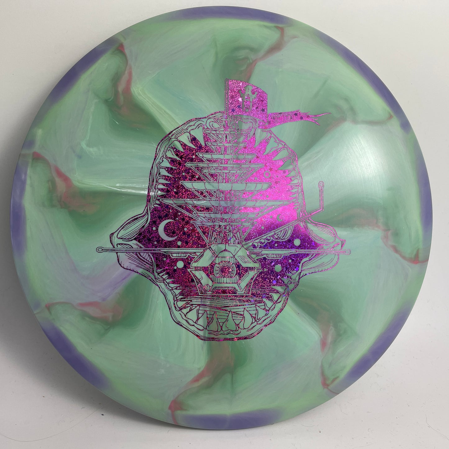 Discraft Tour Series Swirl FLX ESP Buzzz - OTB Pirate Nate Stamp