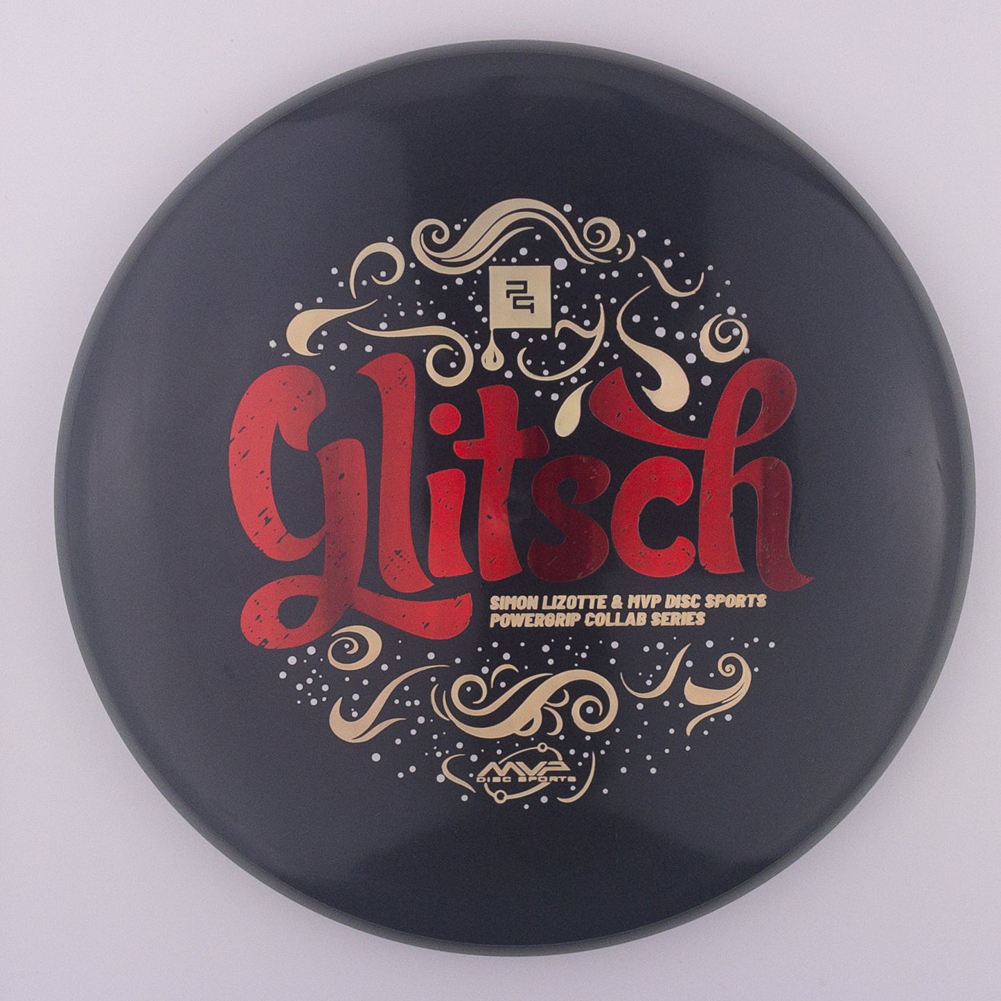 MVP R2 Eclipse Blue Glow Rim - "Glitsch" - Simon Lizotte / Powergrip Collab Series