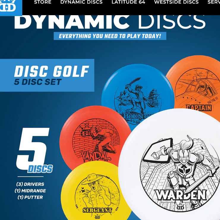 Reaction Disc Dynamic Discs Animated 5 Disc Starter Set – Chain Reaction Disc Golf Supply