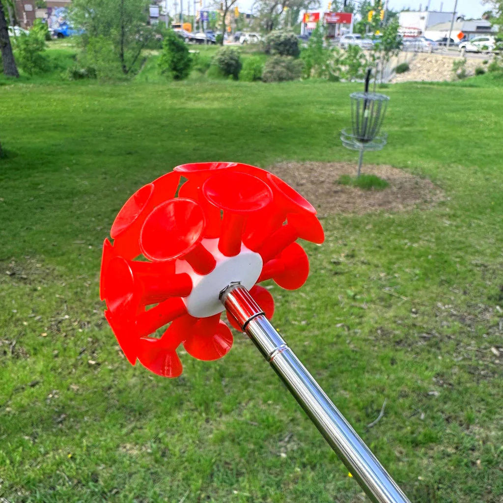 Disc Golf Disc Retriever Set with Suction Cup Attachment