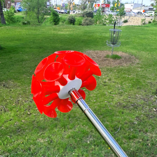 Disc Golf Disc Retriever Set with Suction Cup Attachment