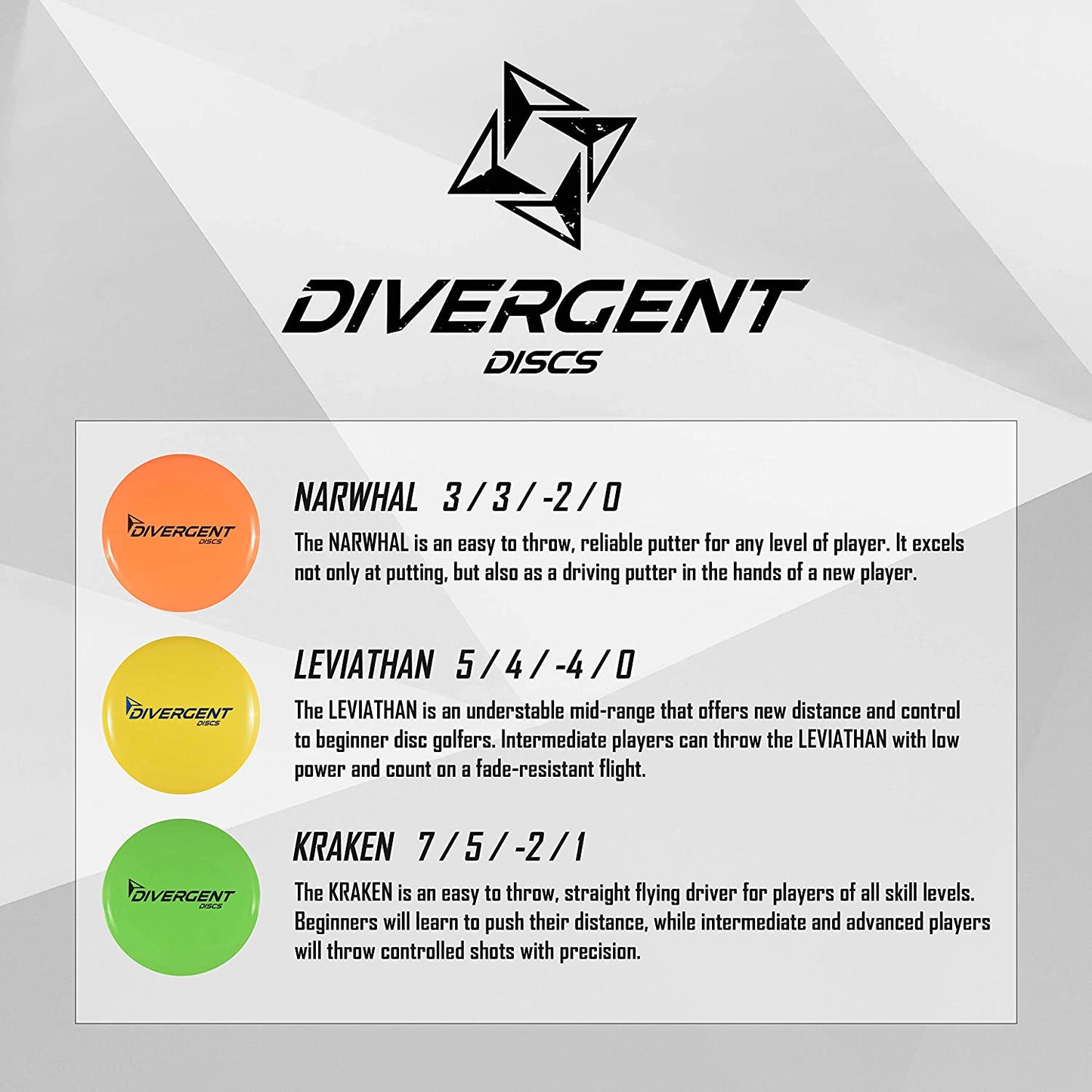 Divergent Discs 3 Disc Starter Set
